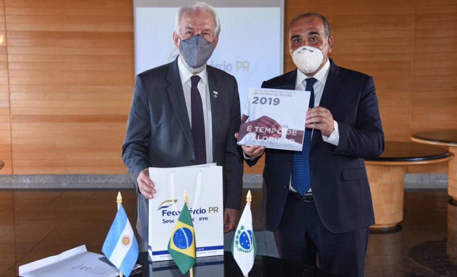 Darci Piana recebe governador argentino de Tucumán