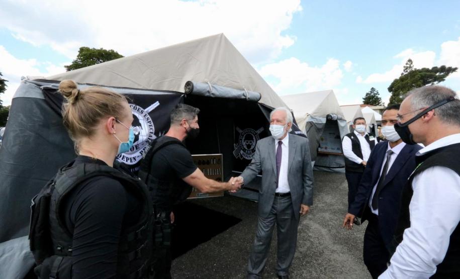 Ministro da Justiça vem ao Paraná conhecer ações da Segurança  Vice- Governador Darci Piana acompanhou André Mendonça em  São José dos Pinhais para conhecer algumas ações da Secretaria de Estado na região e para o lançamento da Operação Independência  O vice-governador Darci Piana acompanhou o ministro da Justiça e Segurança Pública, André Mendonça, em São José dos Pinhais, na Região Metropolitana de Curitiba, para conhecer de perto algumas ações da Secretaria de Estado da Segurança Pública na região e para