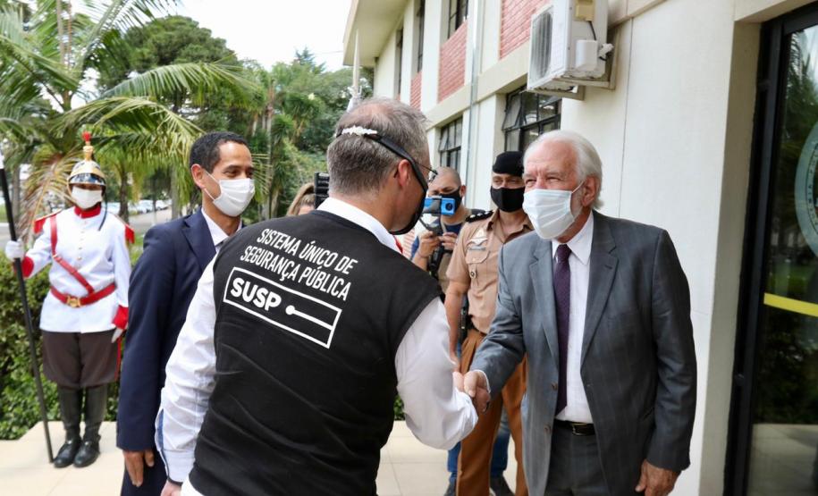 Ministro da Justiça vem ao Paraná conhecer ações da Segurança  Vice- Governador Darci Piana acompanhou André Mendonça em  São José dos Pinhais para conhecer algumas ações da Secretaria de Estado na região e para o lançamento da Operação Independência  O vice-governador Darci Piana acompanhou o ministro da Justiça e Segurança Pública, André Mendonça, em São José dos Pinhais, na Região Metropolitana de Curitiba, para conhecer de perto algumas ações da Secretaria de Estado da Segurança Pública na região e para