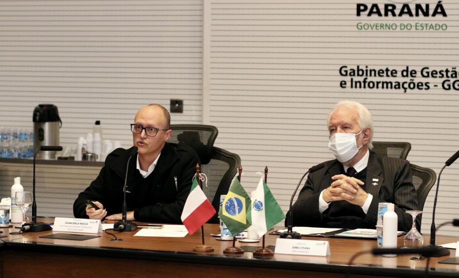 Paraná e Itália discutem oportunidades de negócios e parcerias