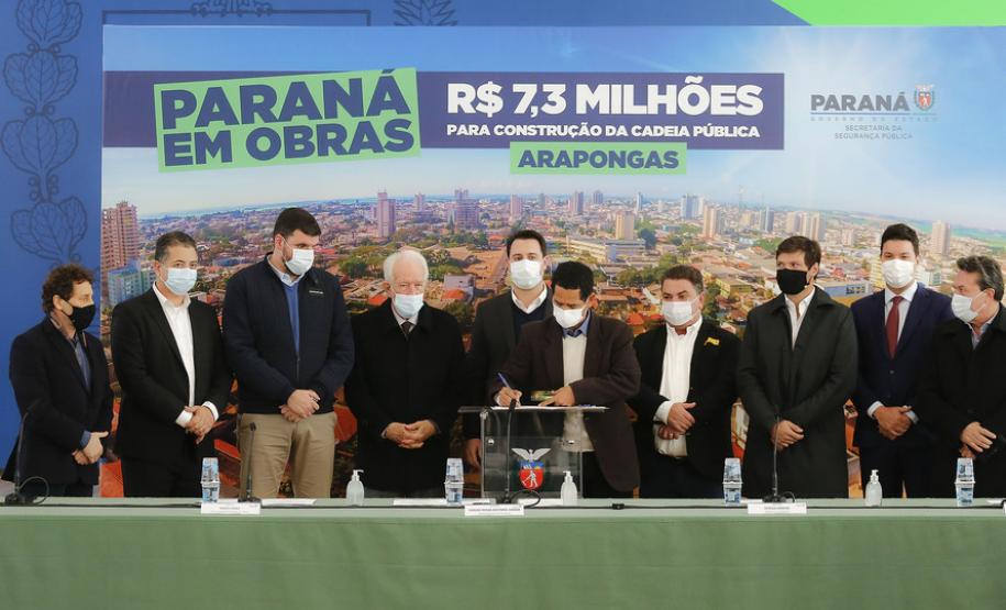 Com investimento de R$ 7,3 milhões, governador autoriza construção da Cadeia Pública de Arapongas