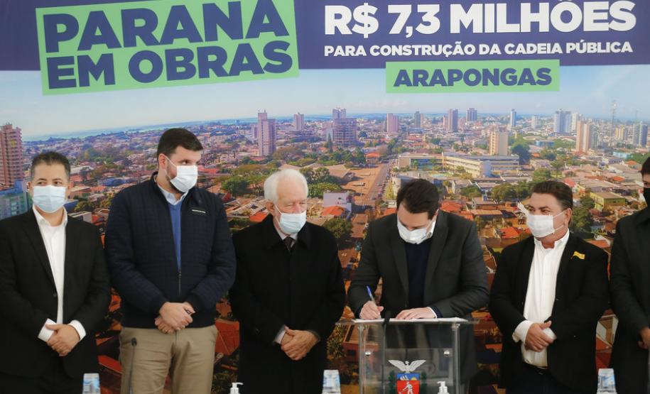 Com investimento de R$ 7,3 milhões, governador autoriza construção da Cadeia Pública de Arapongas