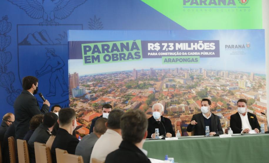 Com investimento de R$ 7,3 milhões, governador autoriza construção da Cadeia Pública de Arapongas