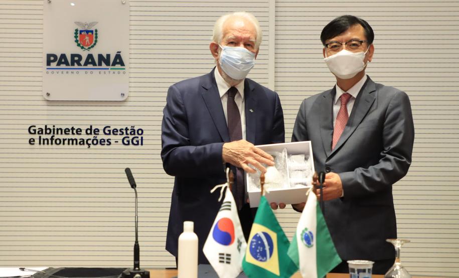 Paraná e Coreia do Sul estreitam laços com visita de embaixador ao Paraná
