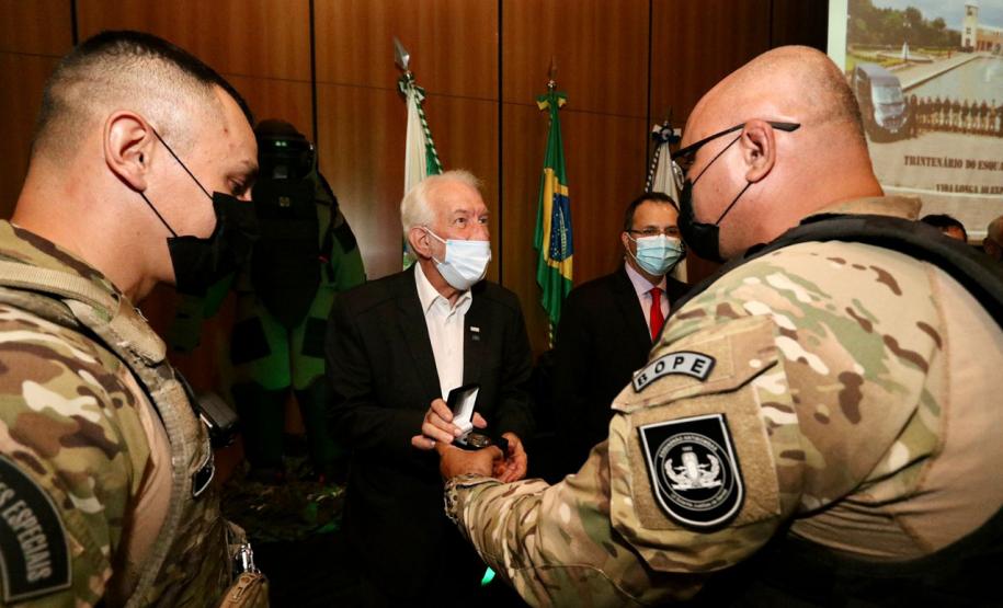 Esquadrão Antibombas da PMPR celebra trigésimo aniversário com presença do vice-governador