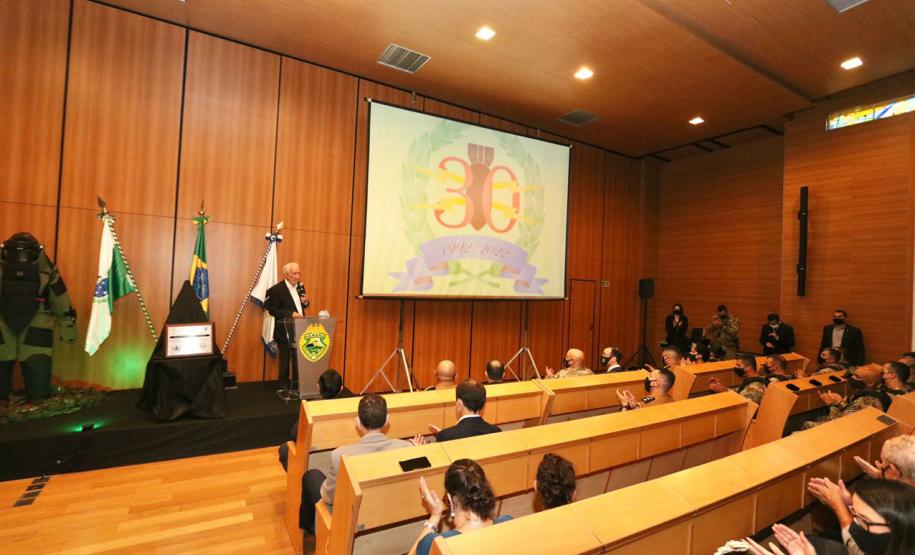 Esquadrão Antibombas da PMPR celebra trigésimo aniversário com presença do vice-governador