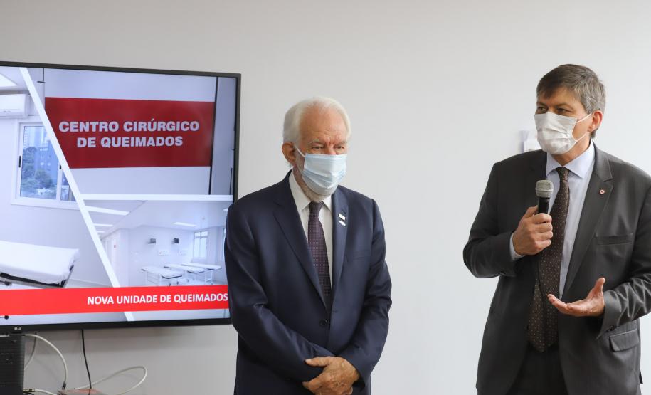 Na inauguração de unidade de queimados, Piana reforça parceria do Estado com Hospital Evangélico Mackenzie