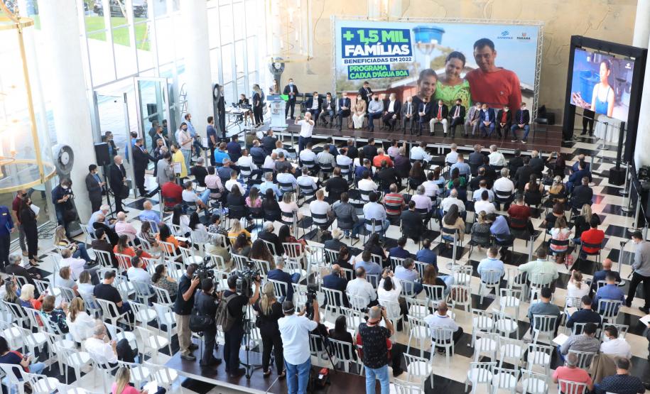 Programa Caixa d’Água Boa vai beneficiar mais 1,5 mil famílias de 51 municípios em 2022