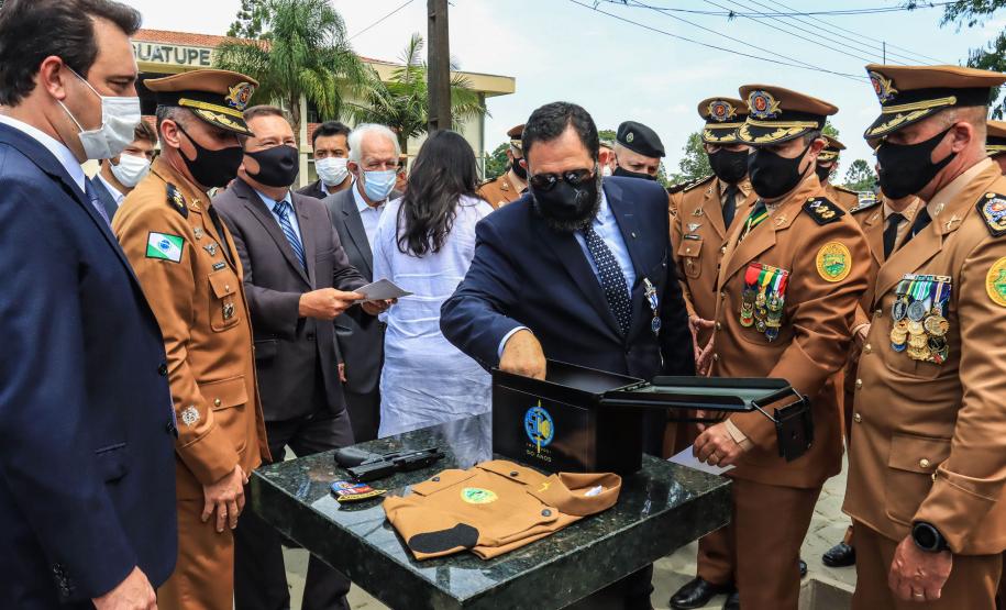 No aniversário da Academia do Guatupê, governador destaca evolução diária da PMPR