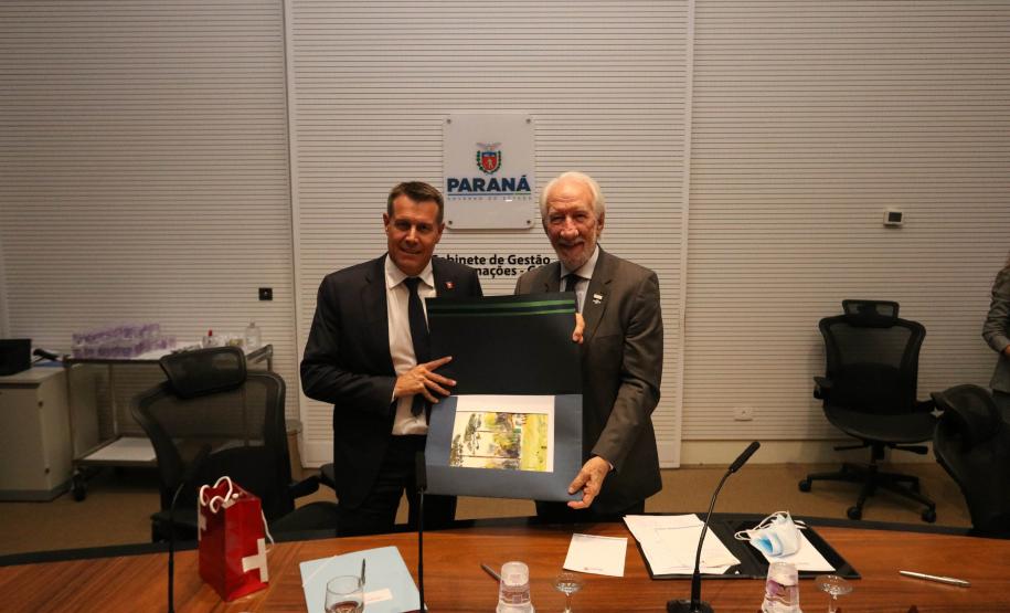 Infraestrutura é destaque em encontro do vice-governador com embaixador da Suíça no Brasil