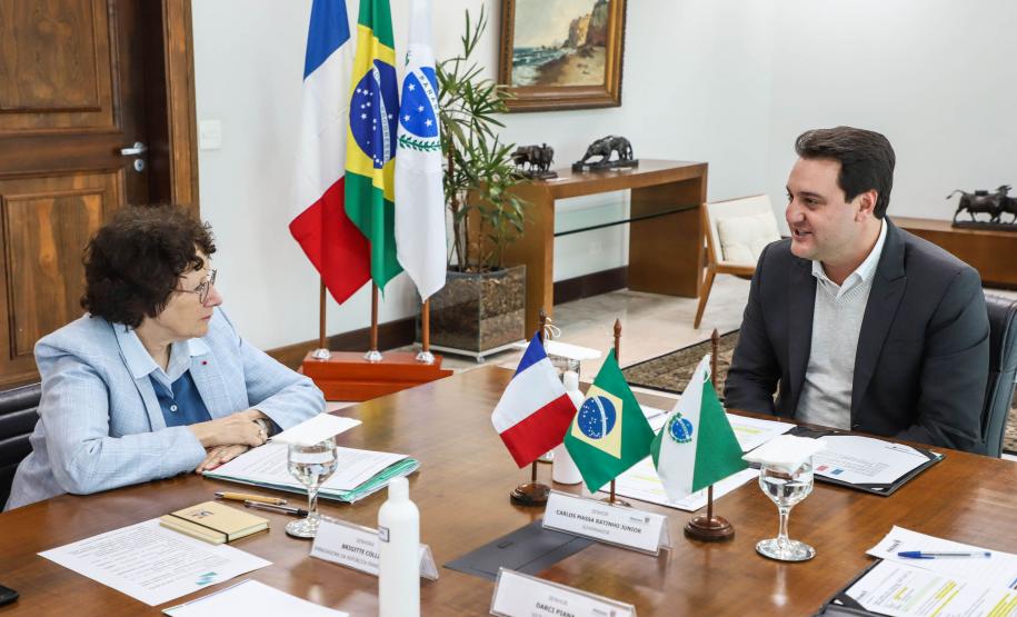 Governador e embaixadora da França discutem cooperação em educação e sustentabilidade