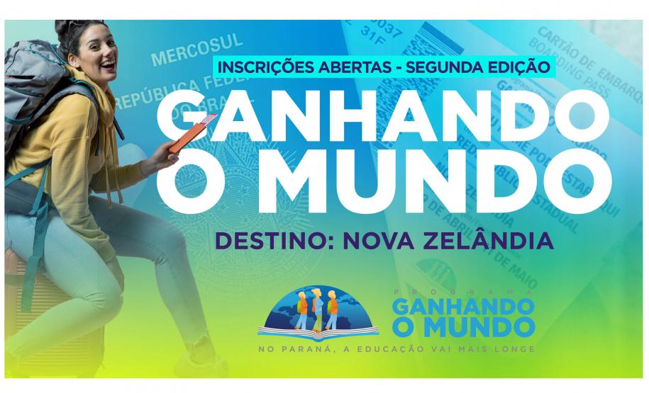 Ganhando o Mundo levará 100 alunos do Paraná para Nova Zelândia; inscrições estão abertas