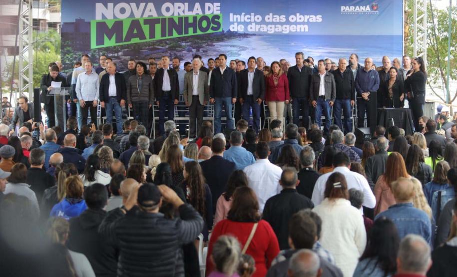 Governador autoriza início das obras de dragagem e revitalização de Matinhos