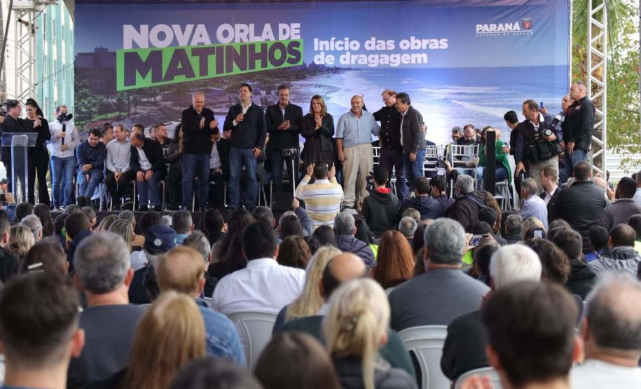Governador autoriza início das obras de dragagem e revitalização de Matinhos