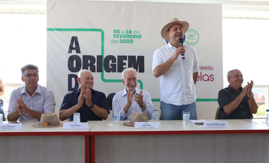 No Show Rural, governador destaca investimentos e união com setor privado no agronegócio