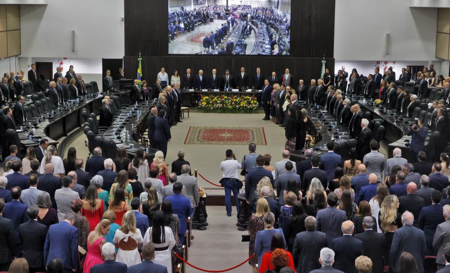 Governador reforça parceria institucional com o TJPR na posse da nova cúpula diretiva