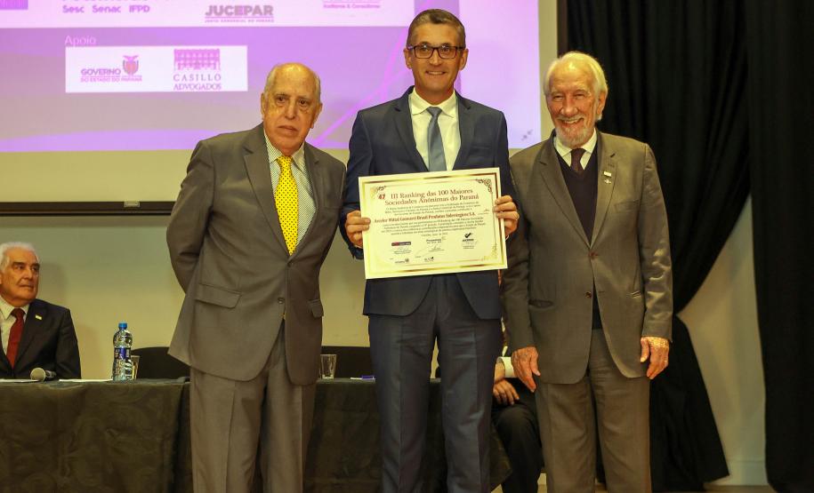 Piana apresenta ações do Estado a empresários durante evento das 100 maiores S/A do Paraná