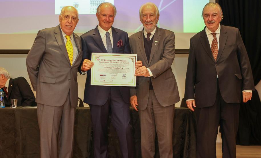 Piana apresenta ações do Estado a empresários durante evento das 100 maiores S/A do Paraná