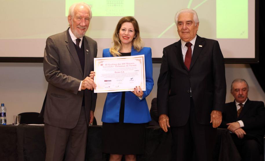 Piana apresenta ações do Estado a empresários durante evento das 100 maiores S/A do Paraná