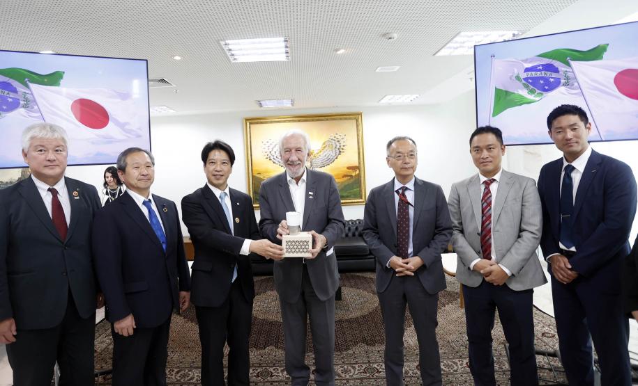 Piana recebe comitiva de Kakogawa e reforça laços de amizade do Paraná com o Japão