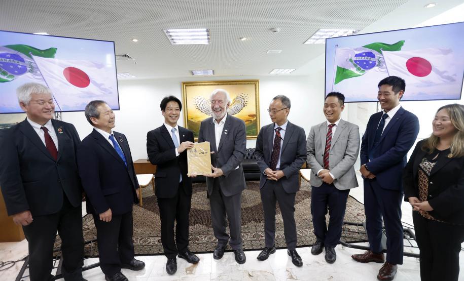 Piana recebe comitiva de Kakogawa e reforça laços de amizade do Paraná com o Japão