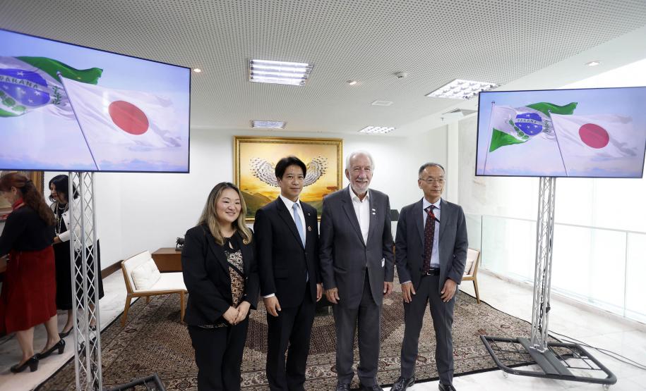 Piana recebe comitiva de Kakogawa e reforça laços de amizade do Paraná com o Japão