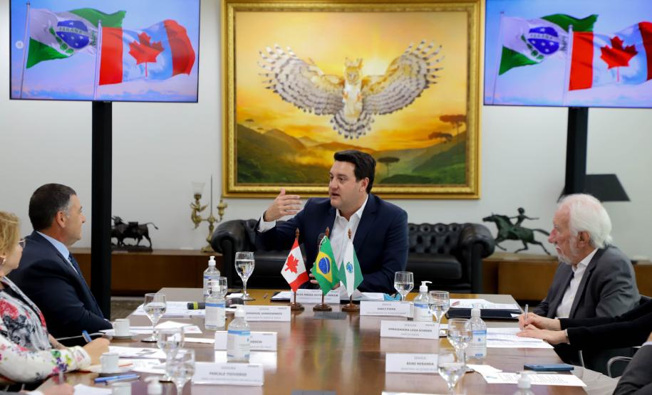 Governador recebe embaixador do Canadá no Brasil e reforça parceria em áreas estratégicas