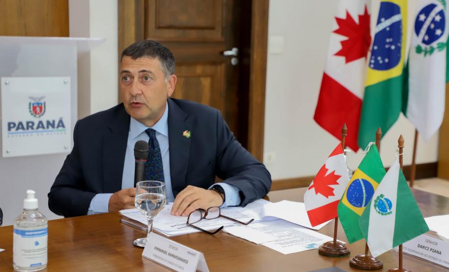 Governador recebe embaixador do Canadá no Brasil e reforça parceria em áreas estratégicas