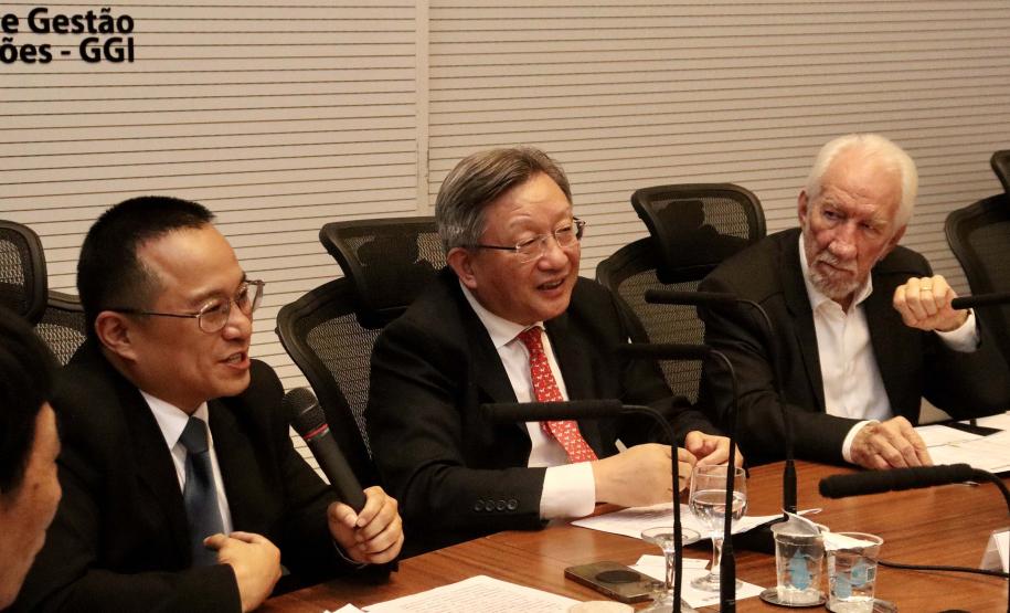 Piana recebe comitiva da província chinesa de Zhejiang, estado-irmão do Paraná