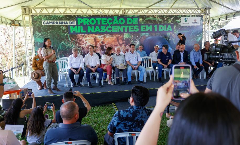 Governador dá início à ação que vai proteger mil nascentes de água até o Dia da Árvore