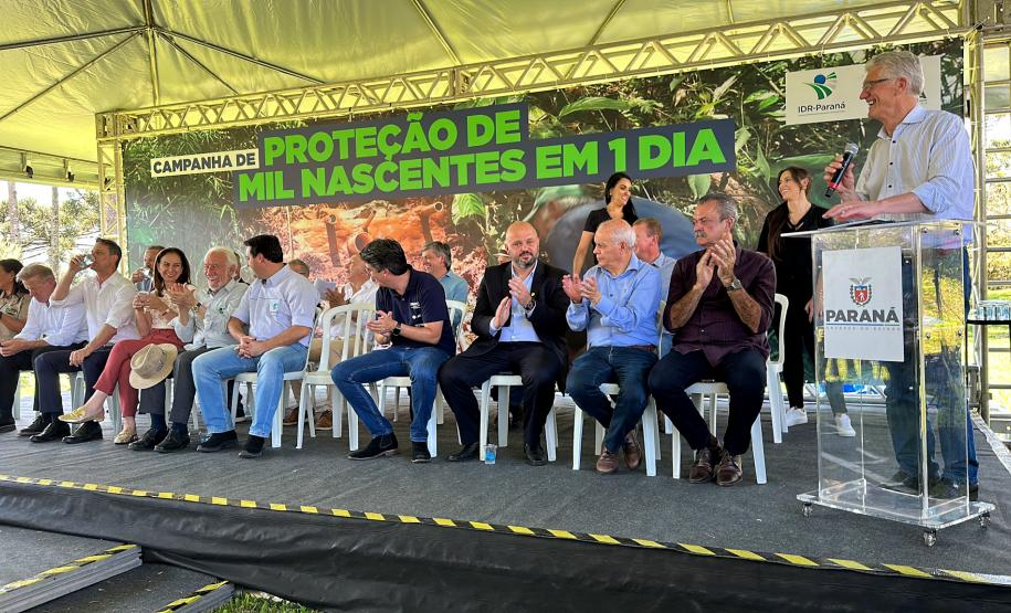 Governador dá início à ação que vai proteger mil nascentes de água até o Dia da Árvore