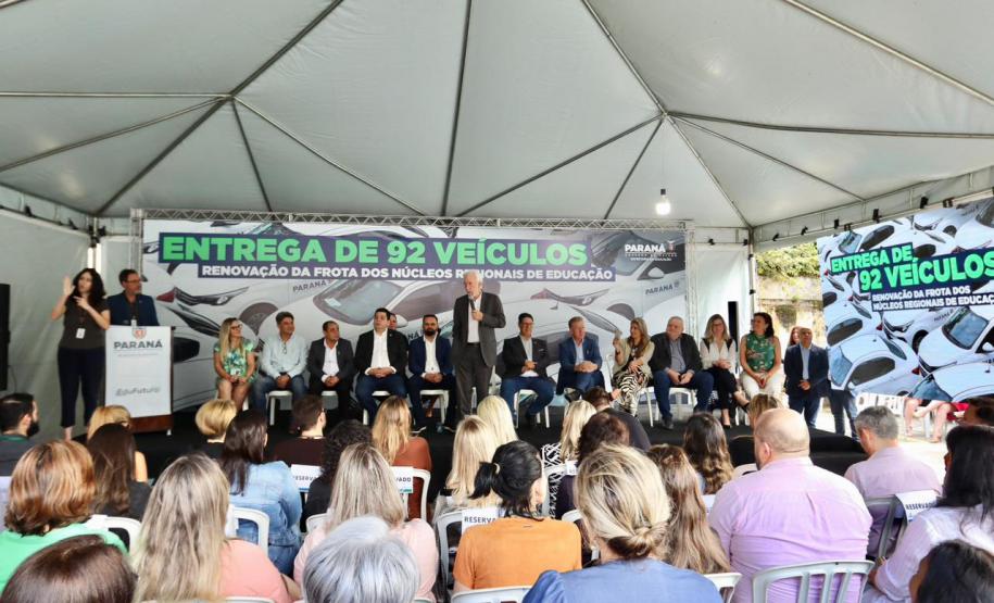 92 novos veículos vão reforçar o atendimento dos Núcleos Regionais de Educação
