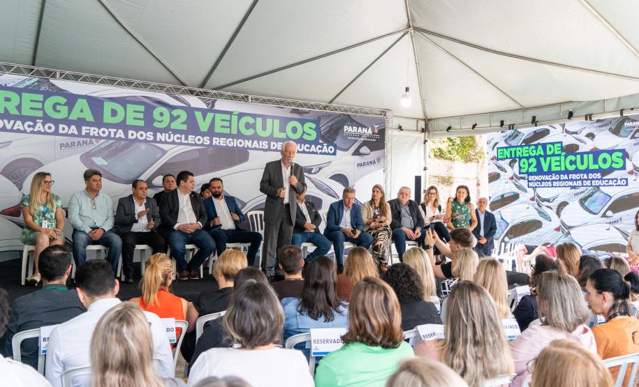 92 novos veículos vão reforçar o atendimento dos Núcleos Regionais de Educação