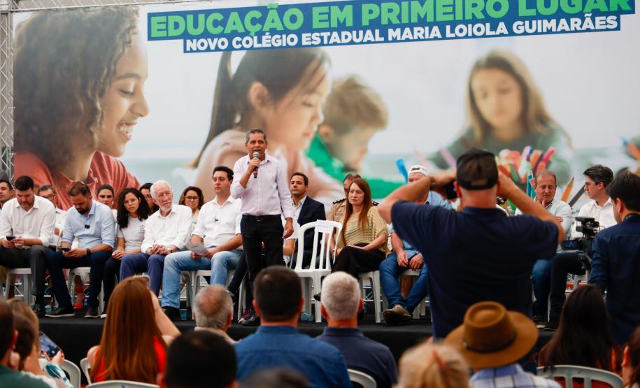 Governador inaugura escola estadual com capacidade para 900 estudantes em Ortigueira