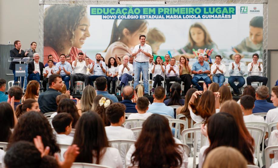 Governador inaugura escola estadual com capacidade para 900 estudantes em Ortigueira