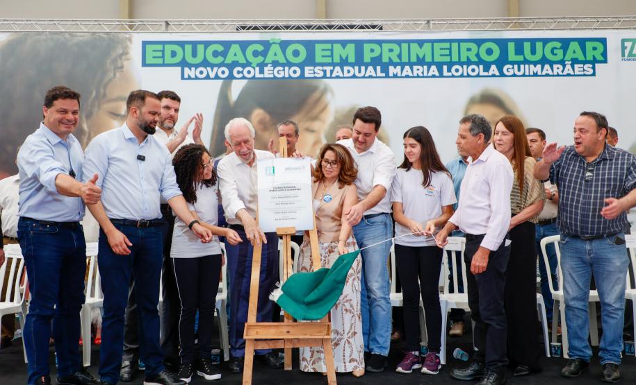 Governador inaugura escola estadual com capacidade para 900 estudantes em Ortigueira
