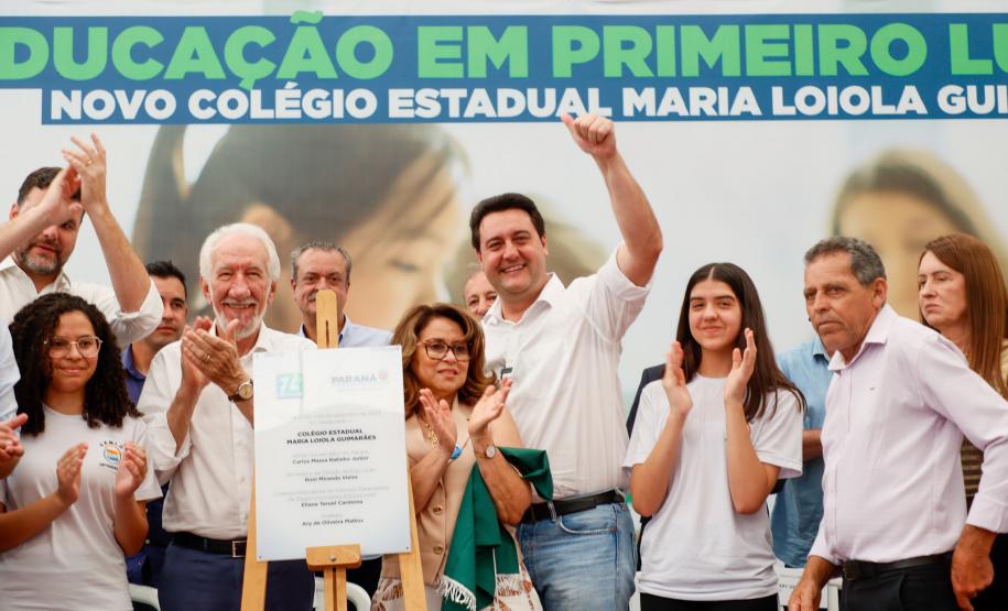 Governador inaugura escola estadual com capacidade para 900 estudantes em Ortigueira