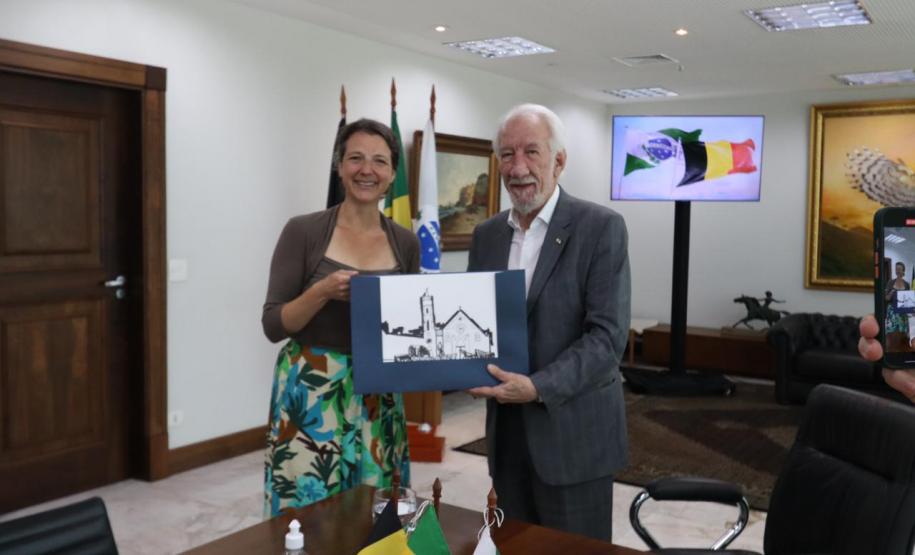 Piana apresenta projetos de infraestrutura e energia à cônsul-geral da Bélgica