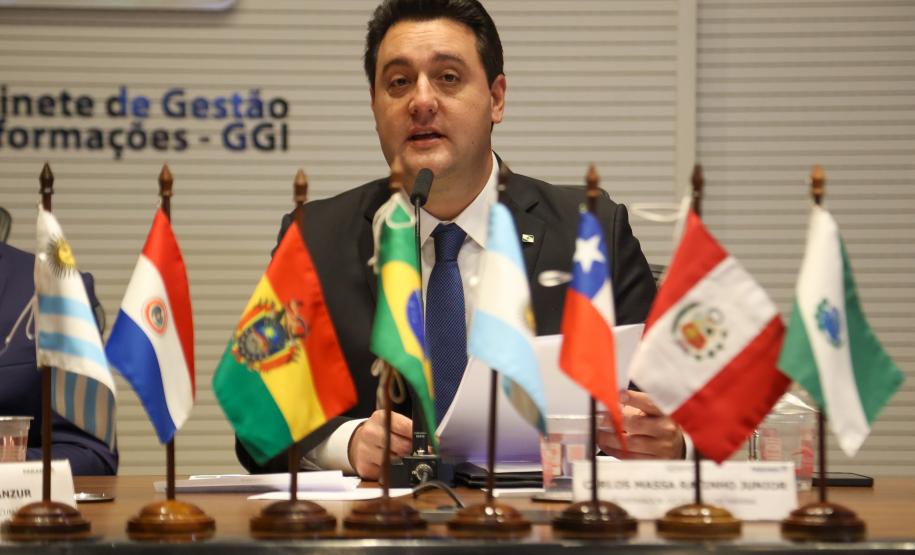 Ratinho Junior é eleito presidente da Zicosur, grupo de estados e províncias da América do Sul