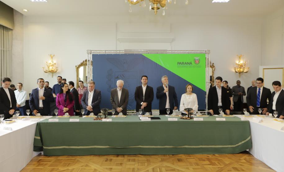 Ratinho Junior recebe lideranças da Marcha Para Jesus, que será no dia 18 de maio