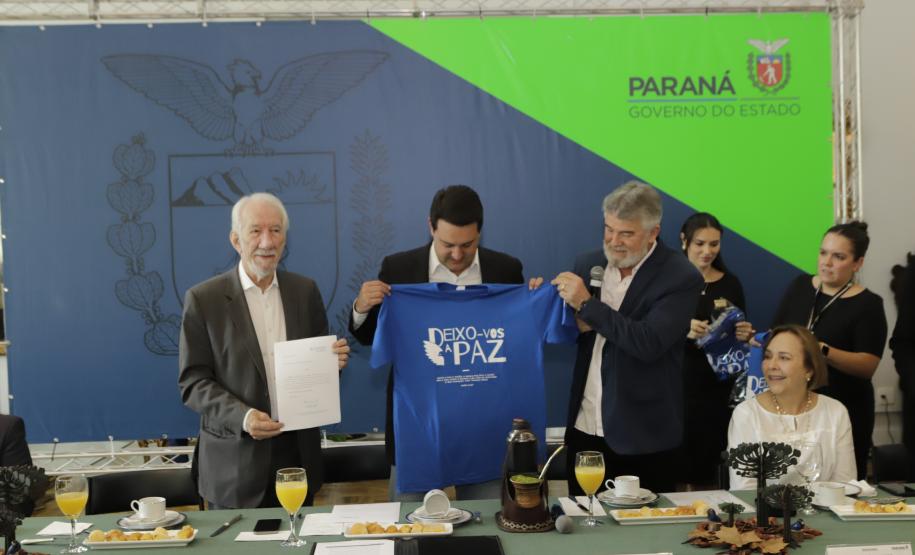 Ratinho Junior recebe lideranças da Marcha Para Jesus, que será no dia 18 de maio