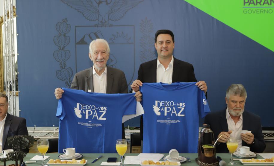 Ratinho Junior recebe lideranças da Marcha Para Jesus, que será no dia 18 de maio