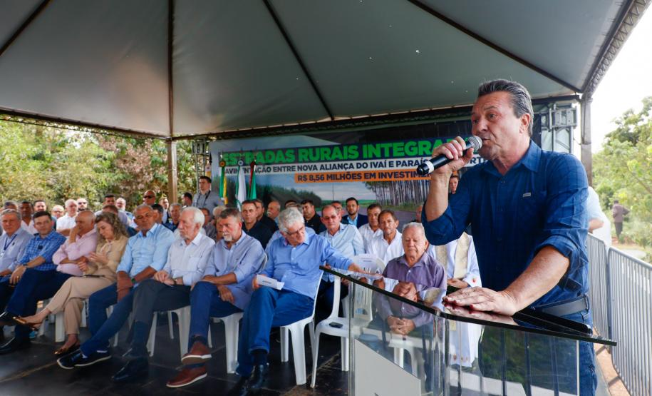 Estado inaugura pavimentação de estrada que liga Paraíso do Norte a Nova Aliança do Ivaí