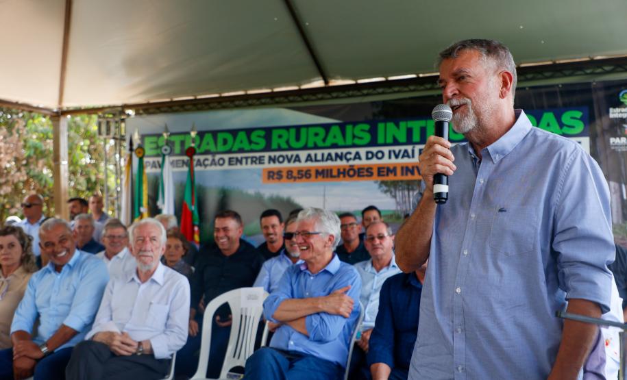 Estado inaugura pavimentação de estrada que liga Paraíso do Norte a Nova Aliança do Ivaí