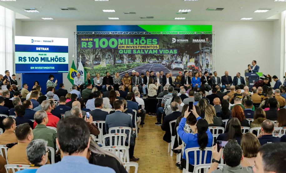 Detran-PR destina R$ 103,8 milhões para fortalecer ações de segurança no trânsito no Paraná