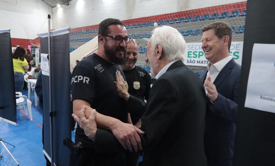 Darci Piana participa da feira de serviços Paraná em Ação, em São Mateus do Sul