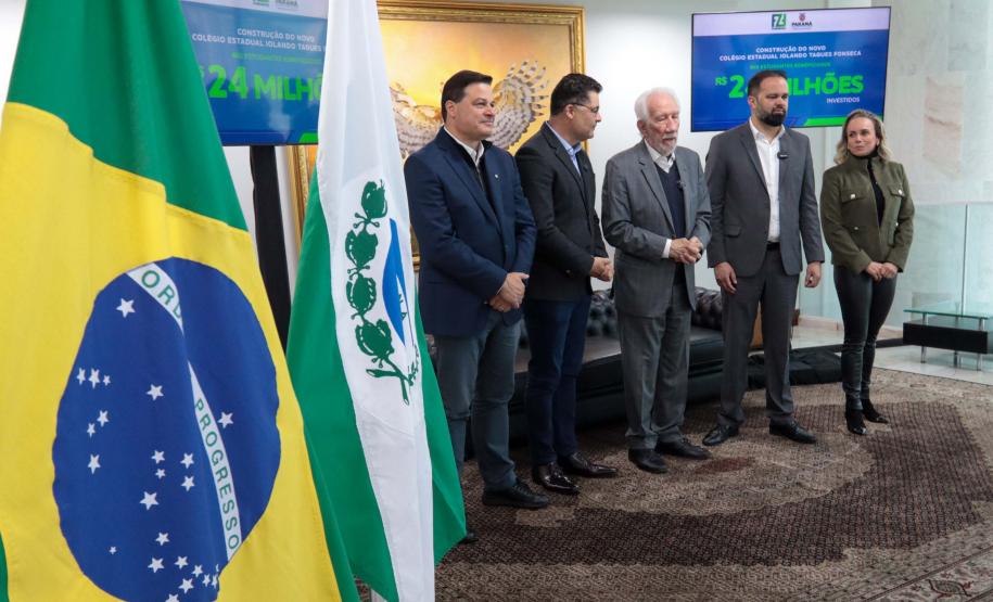 Piana autoriza a construção de novo colégio estadual para 850 alunos em Ponta Grossa