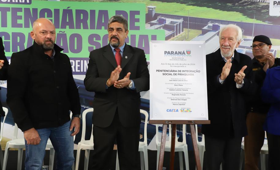 Piana inaugura unidade prisional com 392 vagas no complexo penitenciário de Piraquara