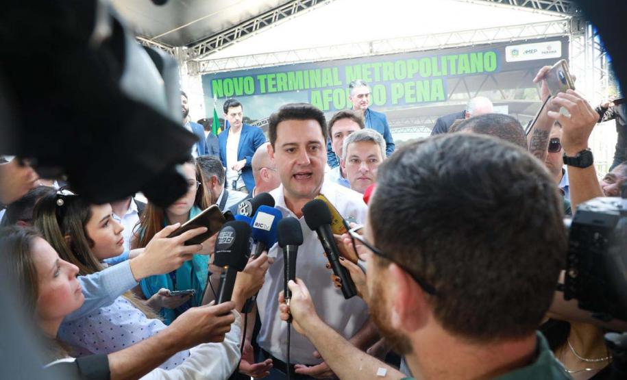 Ratinho Junior inaugura novo terminal metropolitano de São José dos Pinhais