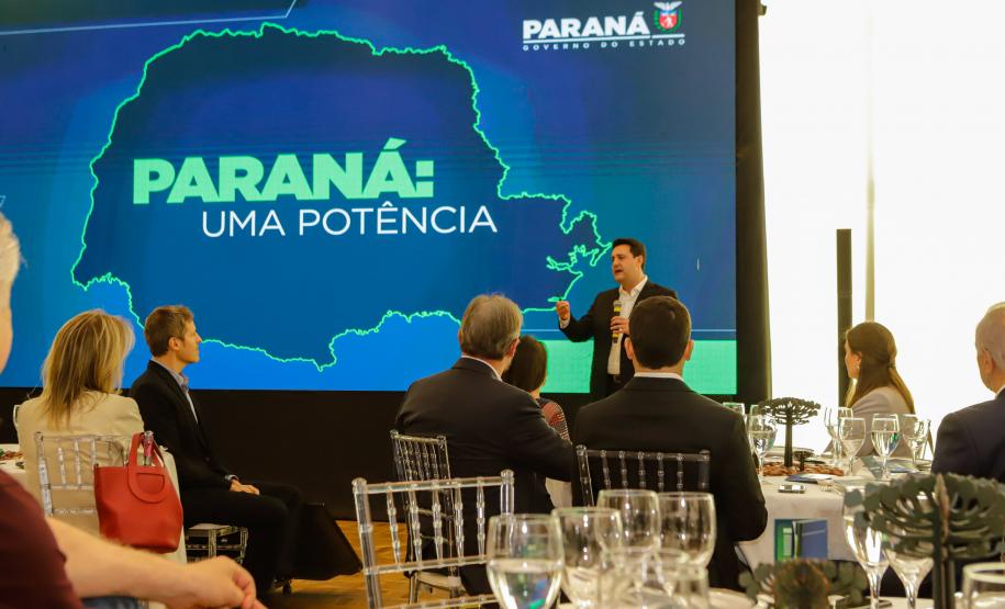 Governador mostra investimentos no Paraná a empresários: R$ 285 bi desde 2019